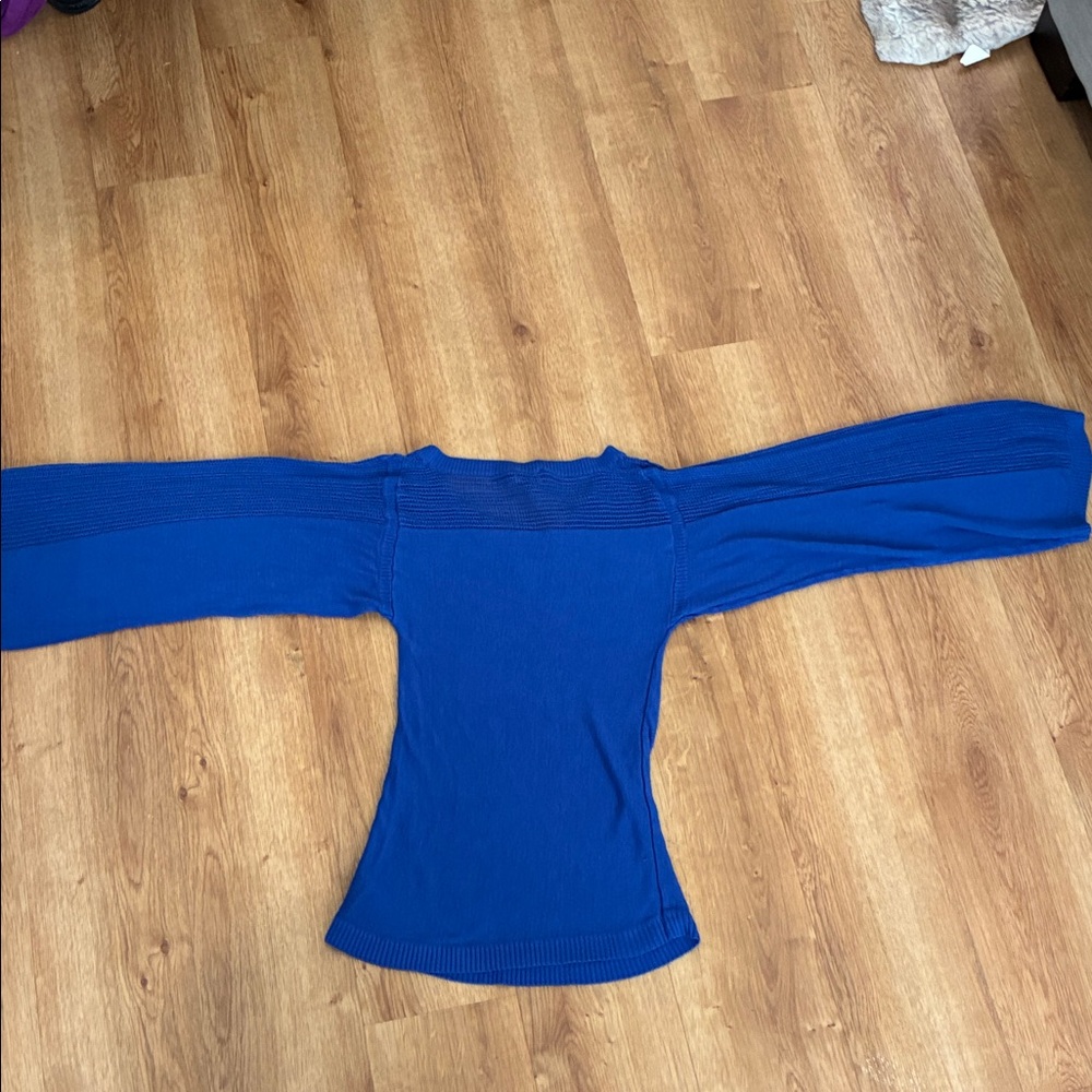 Bebe Royal Blue Women's‎ Blouse - Picture 3 of 3